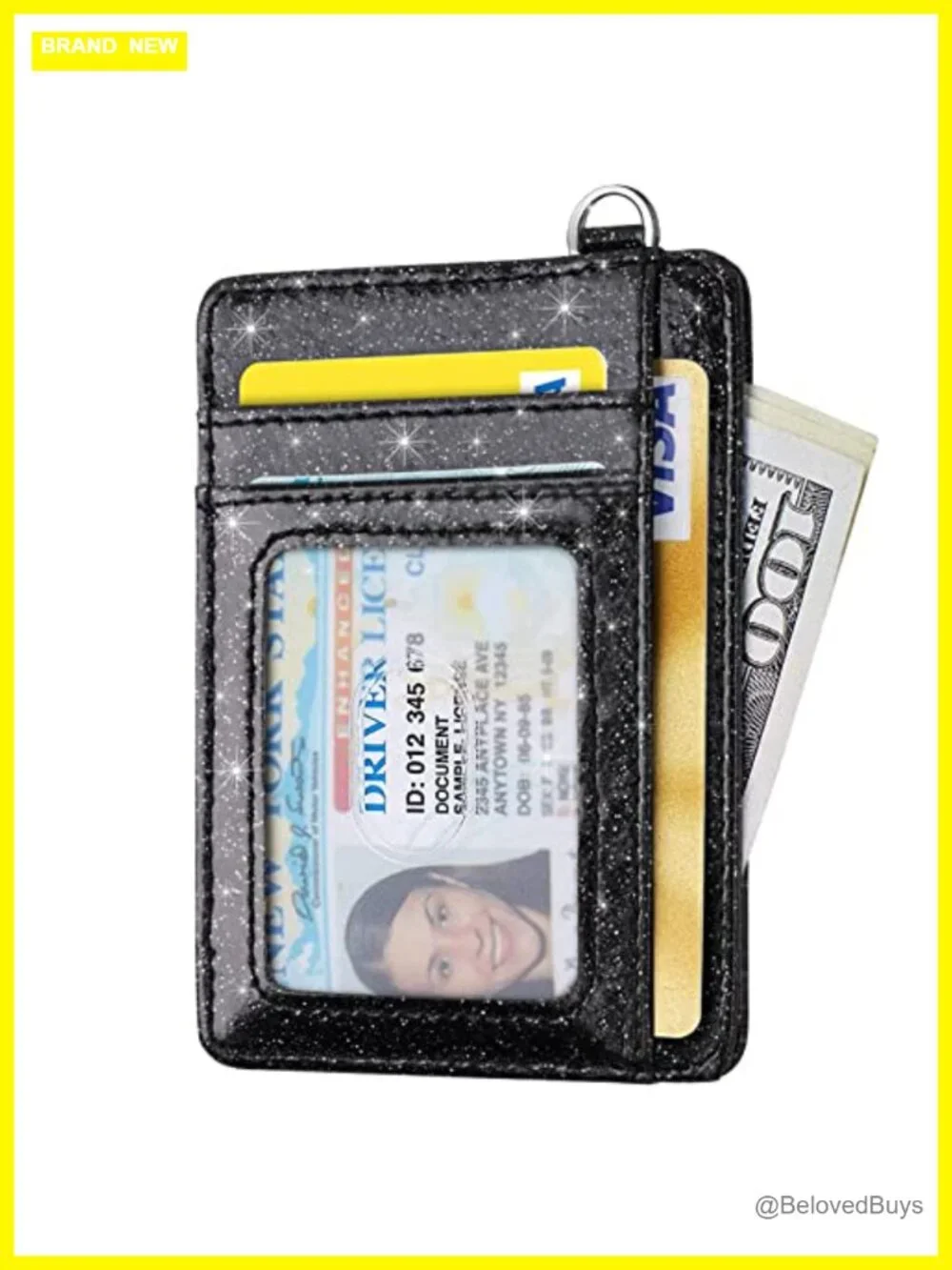 Minimalist Slim RFID Blocking Card Holder Wallet Faux Leather